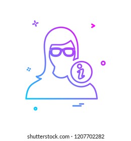 Female icon design vector 
