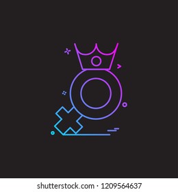 Female icon design vector 