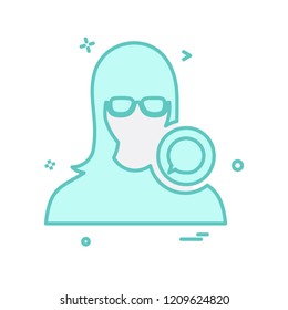 Female icon design vector 