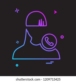 Female icon design vector 