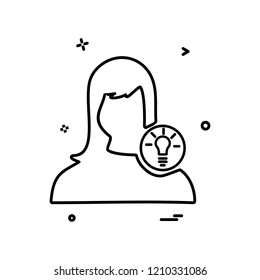 Female icon design vector 