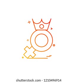 Female icon design vector 