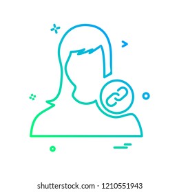 Female icon design vector 