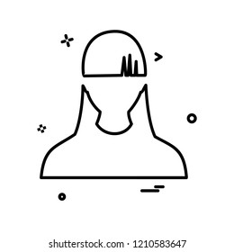Female icon design vector 
