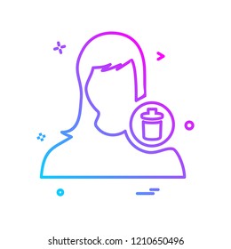 Female icon design vector 