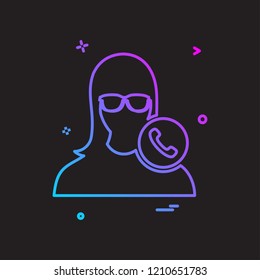 Female icon design vector 