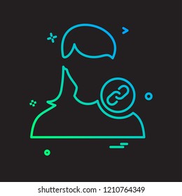 Female icon design vector 
