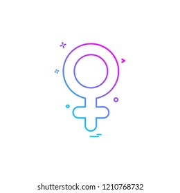 Female icon design vector 