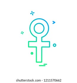 Female icon design vector