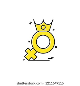 Female icon design vector 
