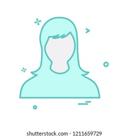 Female icon design vector 