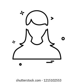 Female icon design vector 