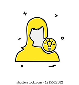 Female icon design vector 
