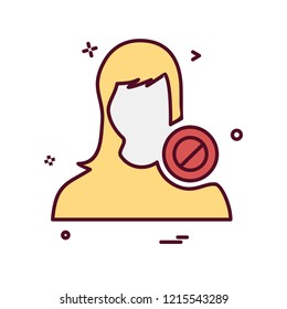 Female icon design vector 