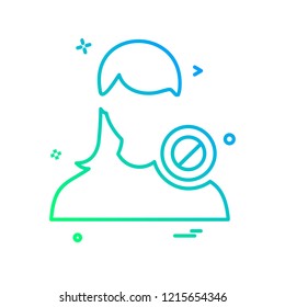 Female icon design vector 