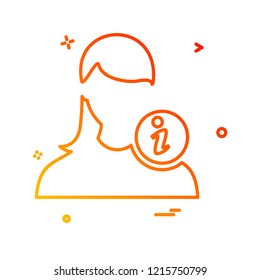 Female icon design vector 