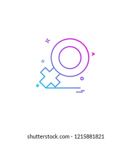 Female icon design vector 