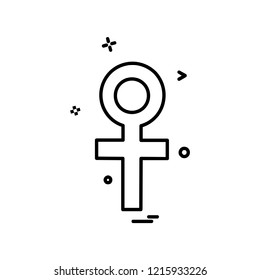 Female icon design vector