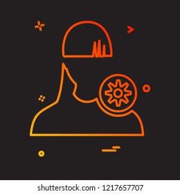 Female icon design vector 