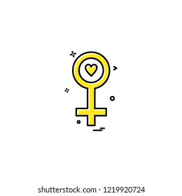 Female icon design vector 