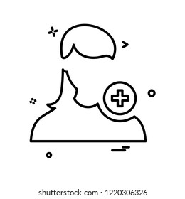 Female icon design vector 