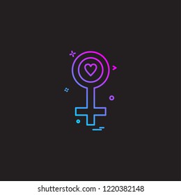 Female icon design vector 