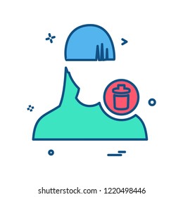 Female icon design vector 