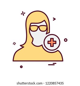 Female icon design vector 