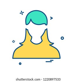 Female icon design vector 