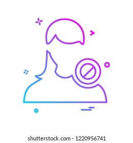 Female icon design vector 