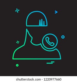 Female icon design vector 