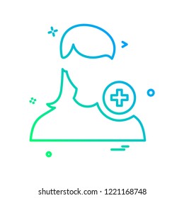 Female icon design vector 