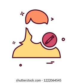 Female icon design vector 