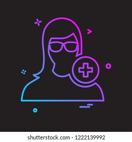 Female icon design vector 