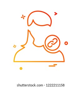 Female icon design vector 