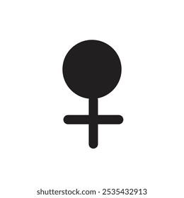 Female icon Flat line illustration