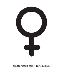 Icono femenino, vector de icono de género