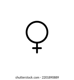Icono femenino aislado en fondo blanco