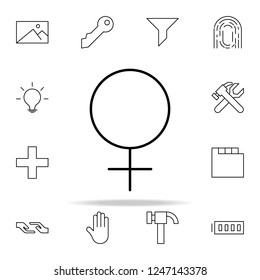 female icon. Minimal Universal Theme icons universal set for web and mobile