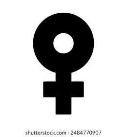 female icon, modern vector isolated on white background.