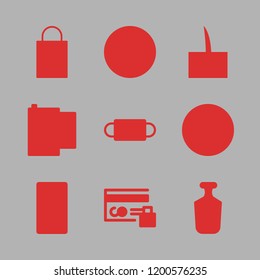 female icon set. vector set about hair, credit card, mask and flash icons set.