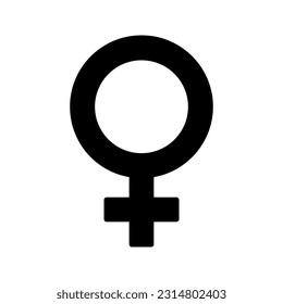 Female icon. sign for mobile concept and web design. vector illustration