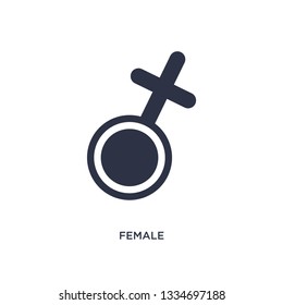 female icon. Simple element illustration from medical concept. female editable symbol design on white background. Can be use for web and mobile.