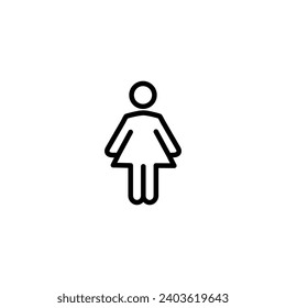 Female icon simple gender vector perfect illustration
