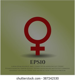 Female icon or symbol