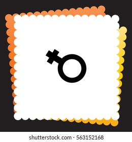 Female  icon. Vector design. 