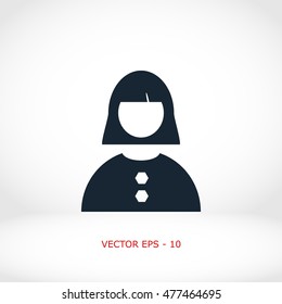 female icon vector, flat design best vector icon