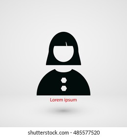 female icon vector, flat design best vector icon