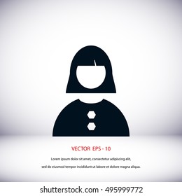 female icon vector, flat design best vector icon