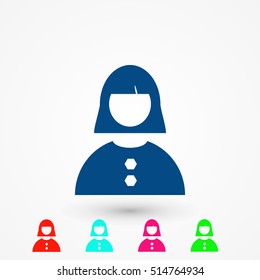 female icon vector, flat design best vector icon